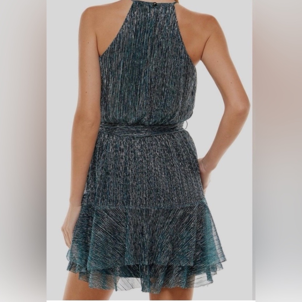 Junior’s Metallic Sleeveless Tiered Mini Dress. Never Been Worn. Size Large $9